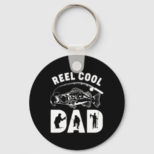 Apparel Funny Fishing Reel Coola Pappa Fars dag Nyckelring
