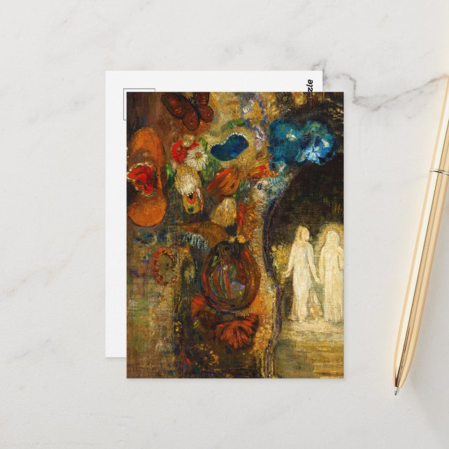 Apparition, 1910 av Odilon Redon Vykort (Fram/Back In Situ)