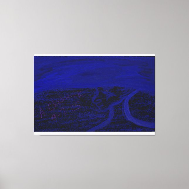 Apparition in the Sea Stretched Canvas Print (Framsida)