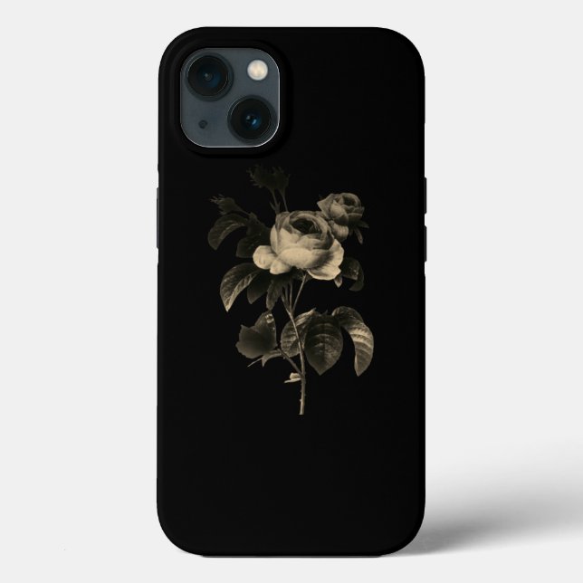 äppel iphone 13 fodral rose design stil  (Baksida)