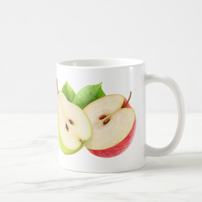 Äppel- och päronhalvor kaffemugg (Höger)