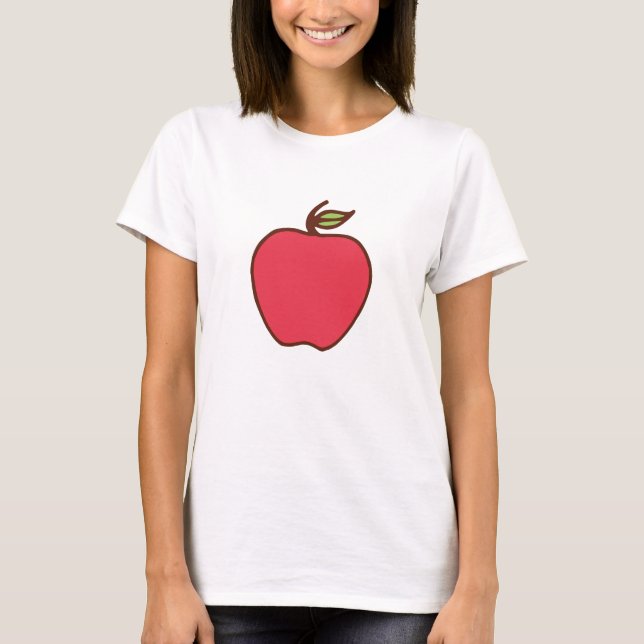 Äppel-T-Shirt Tröja (Framsida)