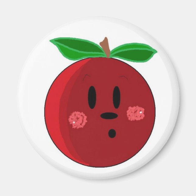 Äppelansikte Magnet (Framsidan)