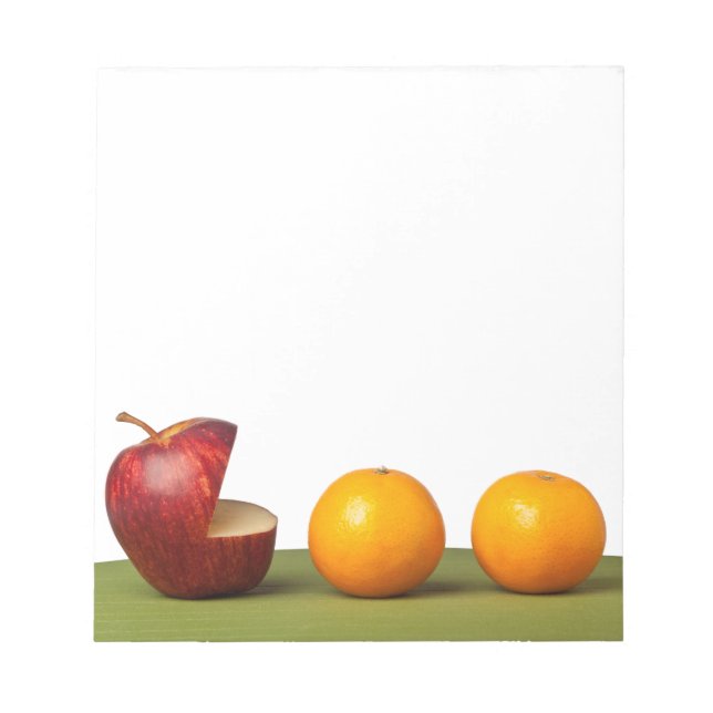 Äppeläta orange anteckningsblock (Framsida)