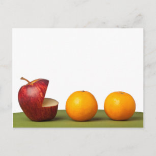 Äppeläta orange vykort