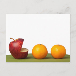 Äppeläta orange vykort