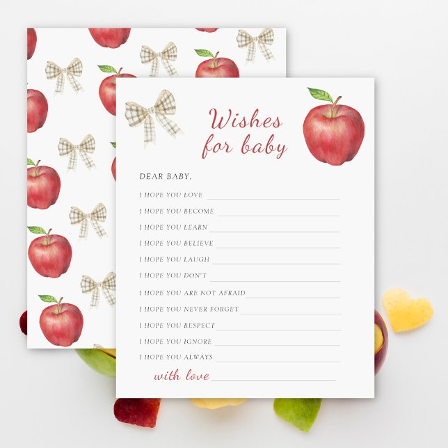Äppelbarn baby shower Önskningar för bebis (Skapare uppladdad)