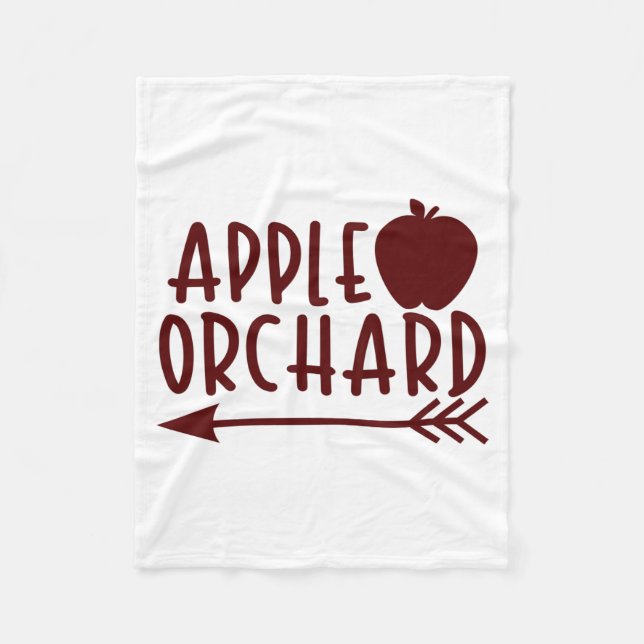 Äppelbeställning med äpple fleecefilt (Framsidan)