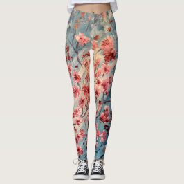 Äppelbindningar av Blommar Leggings