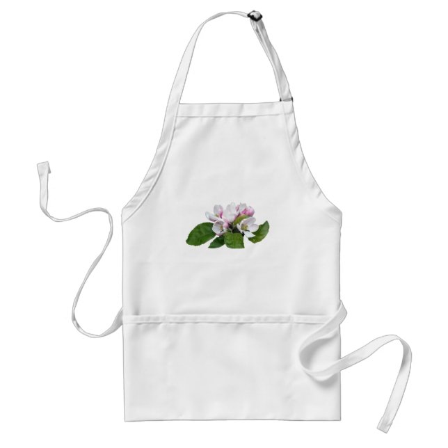 äppelblom och gröna blad förkläde (Framsidan)