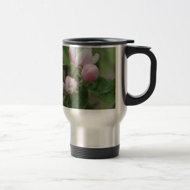 äppelblom och gröna blad resemugg (Höger)
