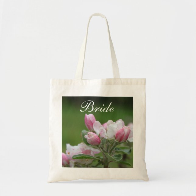 Äppelblombrud/groomväska Tygkasse (Framsidan)