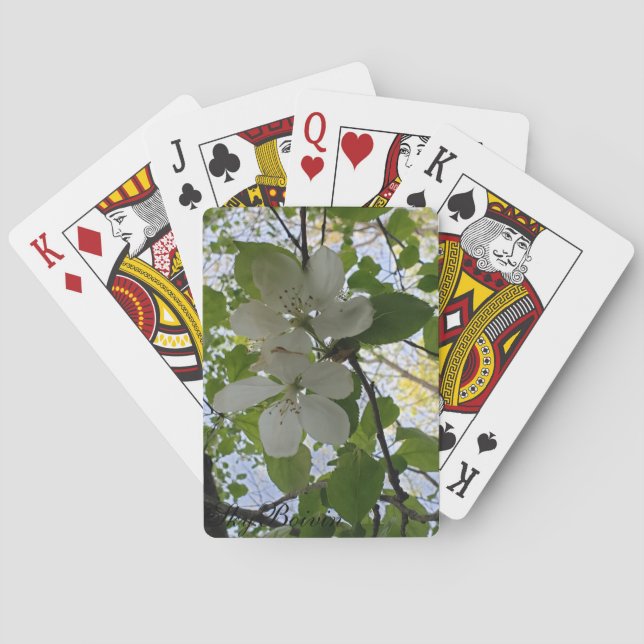 Äppelblommar Casinokort (Baksidan)