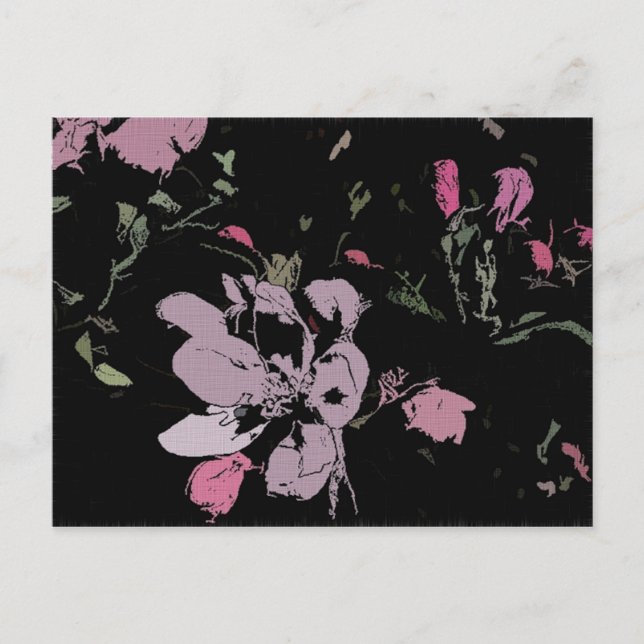 ÄppelBlommar i Bläck Vykort (Framsida)