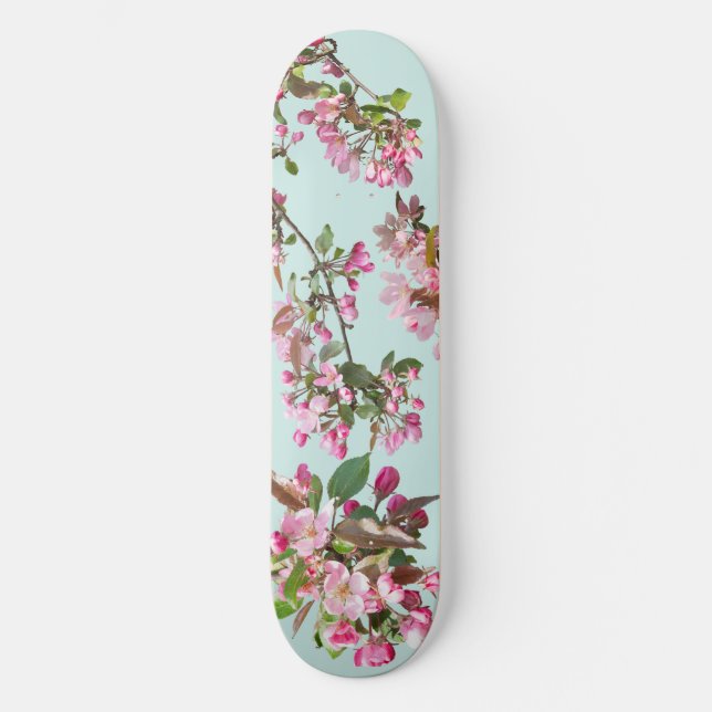 Äppelblommar Mini Skateboard Bräda 18,5 Cm (Framsida)