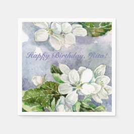 Äppelblommar Pappersservett