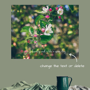 Äppelblommar Poster