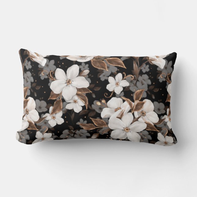 Äppelblommor Lumbarkudde (Framsida)
