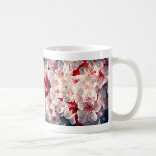 Äppelblommor vår mugg