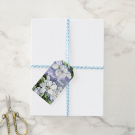 Äppelblomning presentetikett