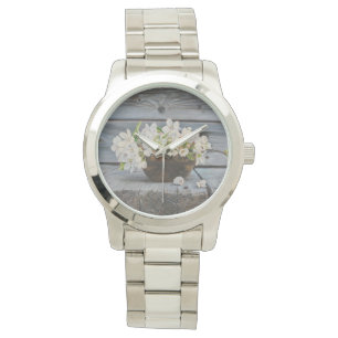 Äppelblomster Stilleben – Original Konsttryck Armbandsur