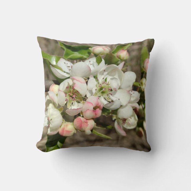 Äppelbukblomma Kudde (Framsida)