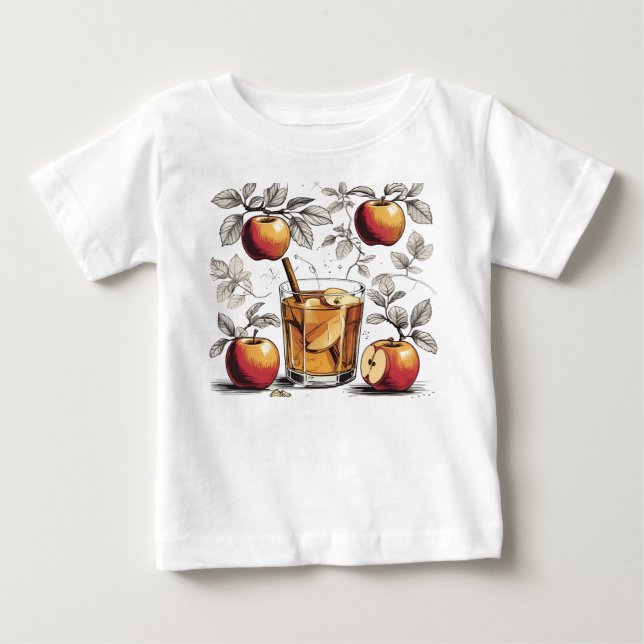 Äppelcider - cider & Löv 🍎 🍂 T Shirt (Framsida)