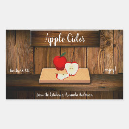 Äppelcider Etikett för konservering