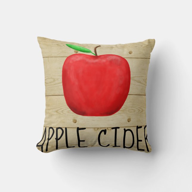 Äppelcider Red Apple Kudde (Framsida)