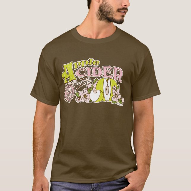 Äppelcider undertecknar t-shirt (Framsida)