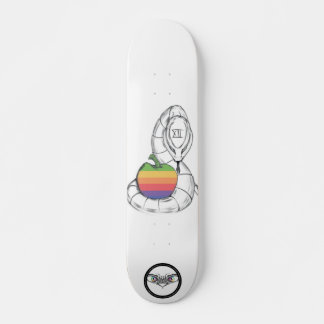 Äppeldesign med orm mini skateboard bräda 18,5 cm