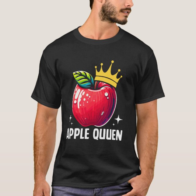 Äppeldrottning Äpple T Shirt (Framsida)
