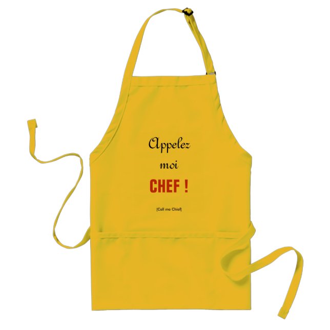 APPELEZ-MOI CHEF Apron Förkläde (Framsidan)