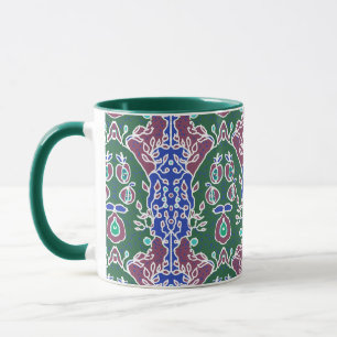 Äppelfrö i Garden Grönt Blue & Mauve Big Mugg