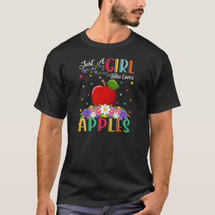 Äppelfrukt bara en flicka som Kärlek äpplen T Shirt