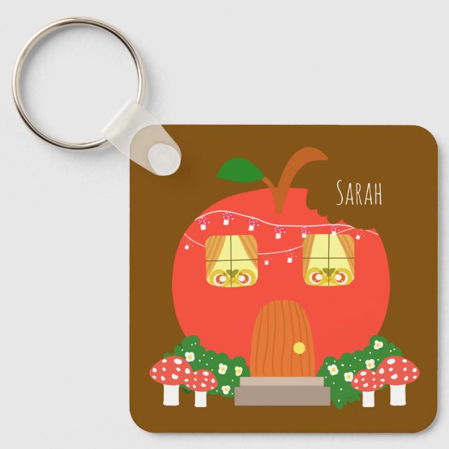 Äppelfrukt, groddar nyckelring (Framsida)