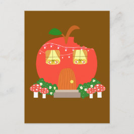 Äppelfrukt, groddar vykort