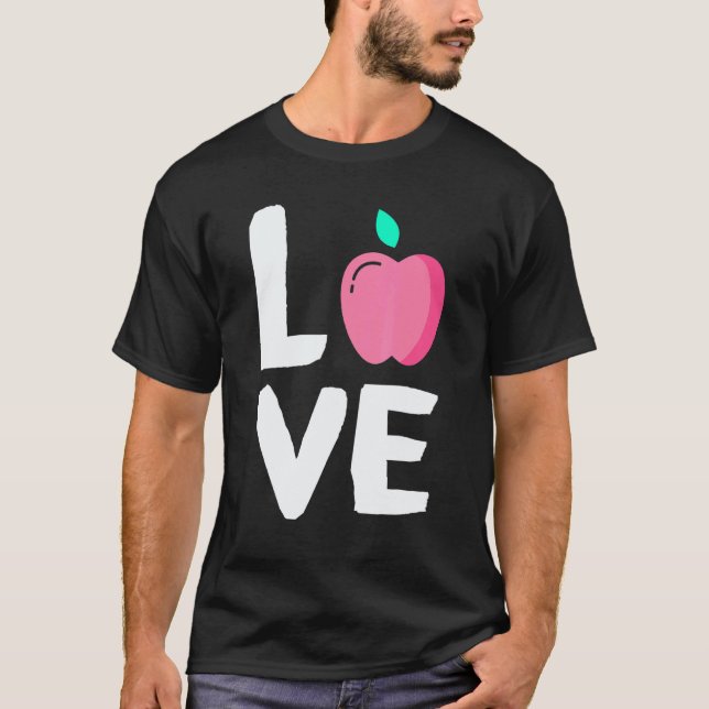 Äppelfrukt Sommar Vegansk Äpplejuice T Shirt (Framsida)