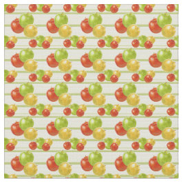 Äppelfruktsdekaler för mönster i köket tyg