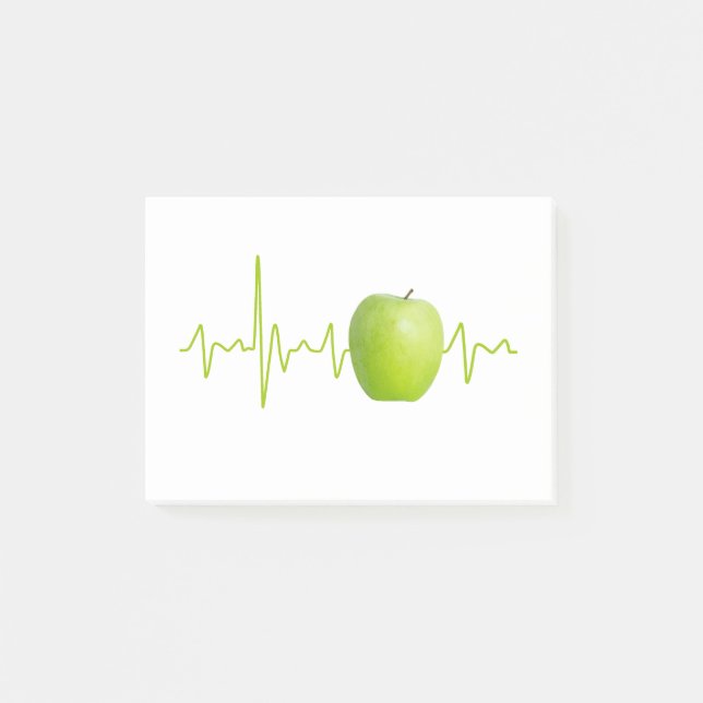 Äppelgåva till friska människor post-it block (Framsida)