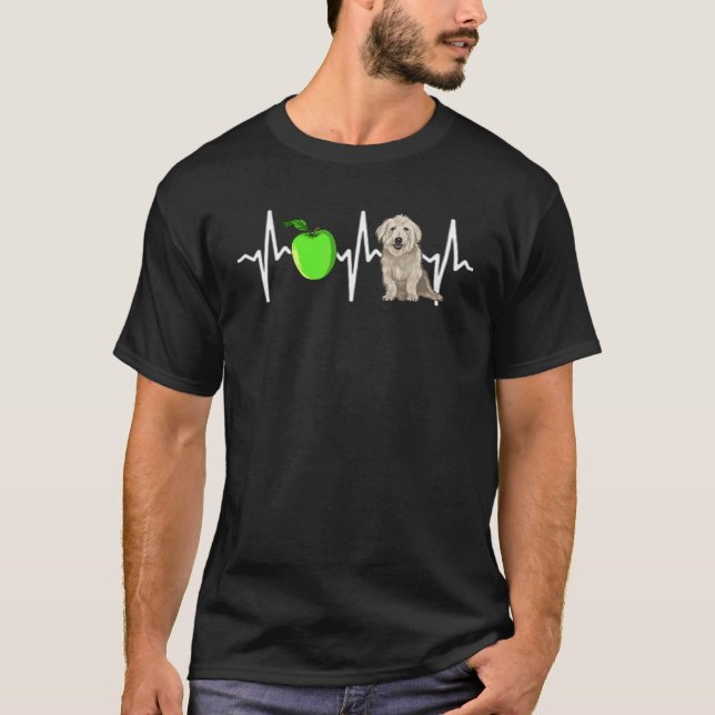 Äppelglas av immateriell terrier-Hund T Shirt (Framsida)