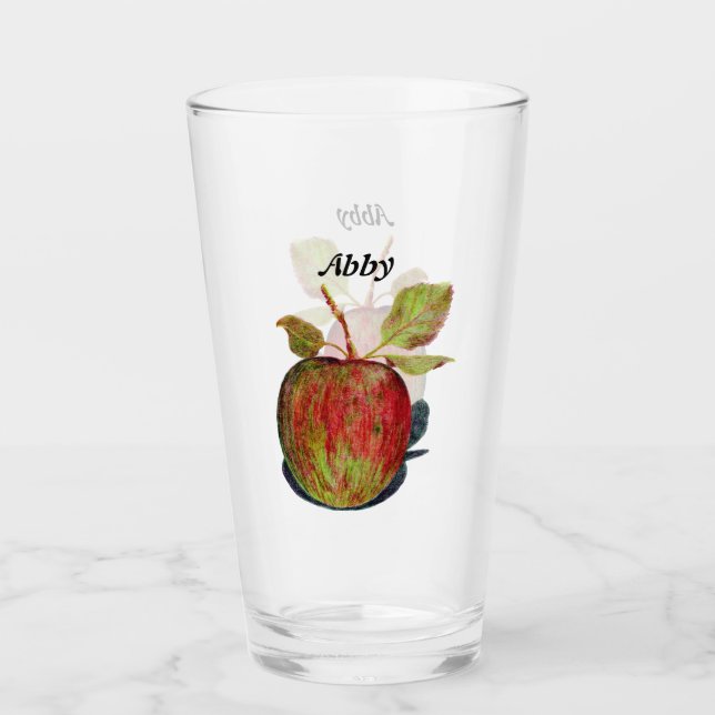Äppelglas Glaskopp (Framsida)