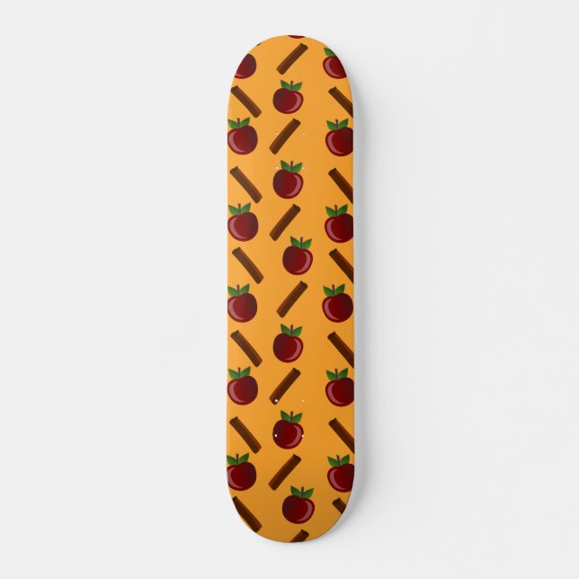 Äppelkanel Mönster Mini Skateboard Bräda 18,5 Cm (Framsida)