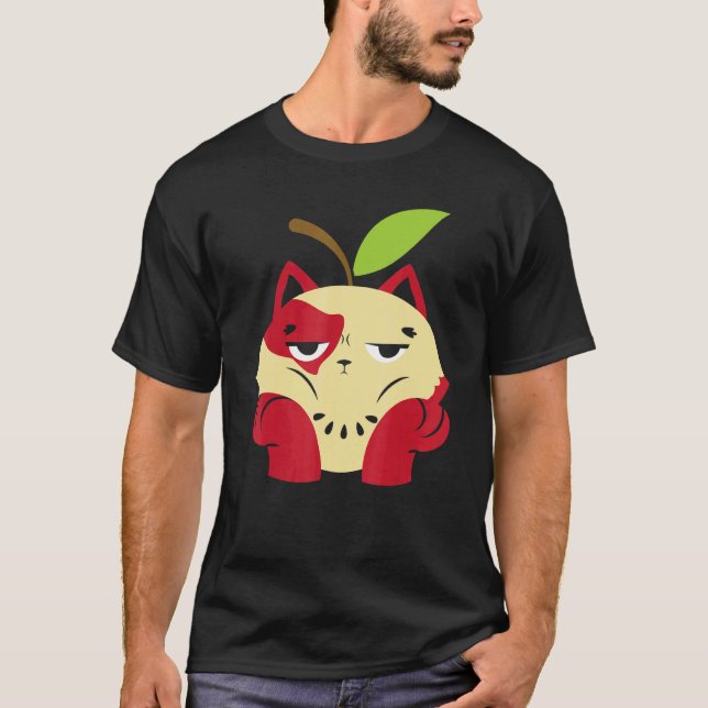 Äppelkatt Äppelplockningsgrupp Äpple Frukt T Shirt (Framsida)