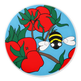 Äppelkeramiskt knopp