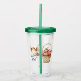 Äppelkorg Fågel Take Away Mugg