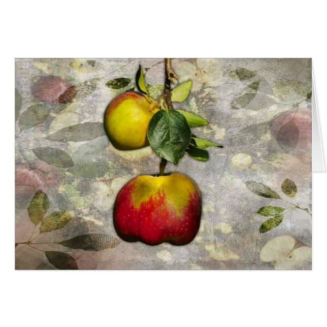 Äppelkort Hälsningskort (Framsidan Horizontal)