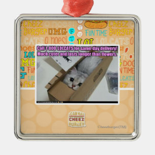 Appell 1-800-LOLCATS Julgransprydnad Metall