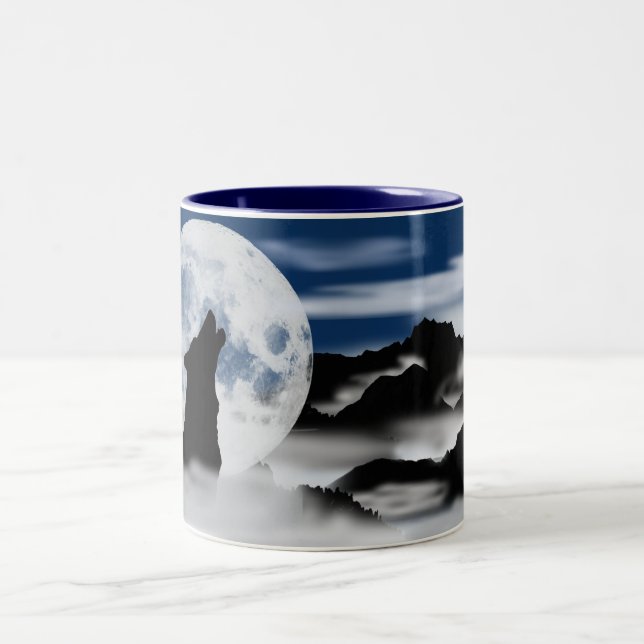 Appell av muggen för vildkaffe Två-Tonad mugg (Center)