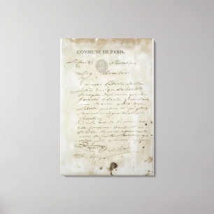 Appell från Maximilien de Robespierre Canvastryck